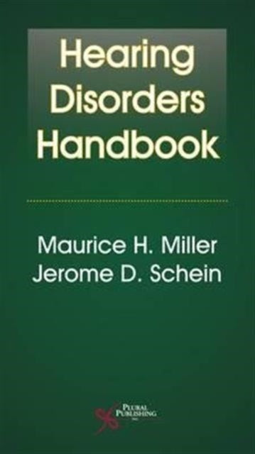 Book cover of: Hearing Disorders Handbook. By: Maurice Miller