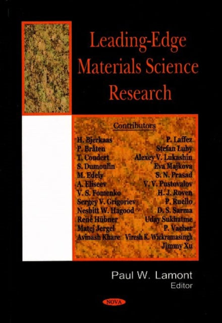 Book cover of: Leading-Edge Materials Science Research