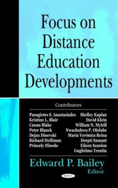 Book cover of: Focus on Distance Education Developments