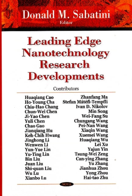 Book cover of: Leading Edge Nanotechnology Research Developments