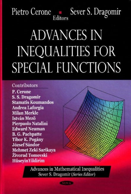 Book cover of: Advances in Inequalities for Special Functions
