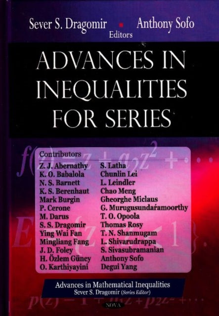 Book cover of: Advances in Inequalities for Series