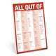 Book cover of: Knock Knock Pad: All Out Of Pad (with magnet). By: Knock Knock