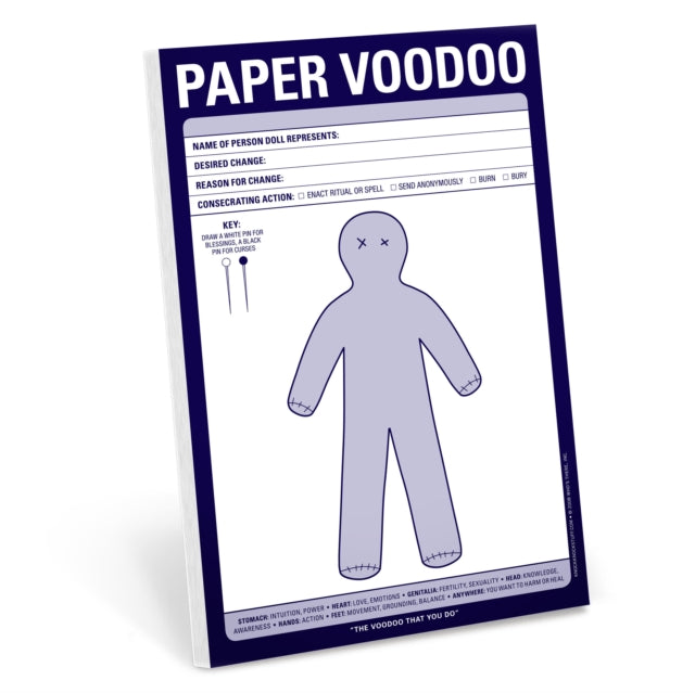 Book cover of: Knock Knock Pad: Paper Voodoo. By: Knock Knock Knock