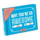 Book cover of: Knock Knock Why You're So Awesome Book Fill in the Love Fill-in-the-Blank Book & Gift Journal. By: Knock Knock