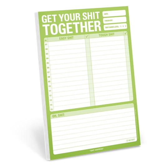 Knock Knock Get Your Shit Together Pad 9781601066206 Knock Knock