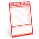 Book cover of: Knock Knock Action Items Pad. By: Knock Knock