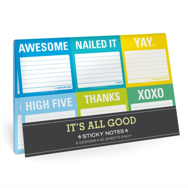 Book cover of: Knock Knock it's All Good Sticky Note Packet