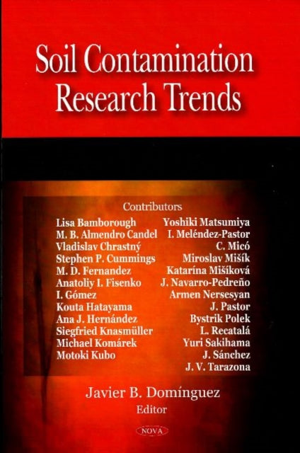 Book cover of: Soil Contamination Research Trends