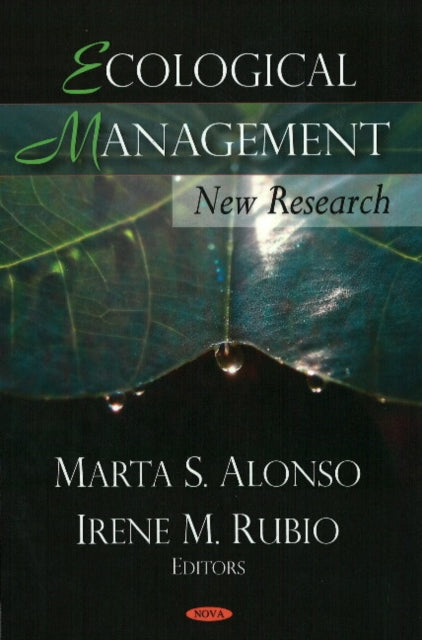 Book cover of: Ecological Management. By: Marta S. Alonso