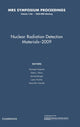 Book cover of: Nuclear Radiation Detection Materials - 2009: Volume 1164. By: Michael Fiederle