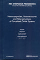 Book cover of: Nanocomposites, Nanostructures and Heterostructures of Correlated Oxide Systems: Volume 1454. By: Tamio Endo