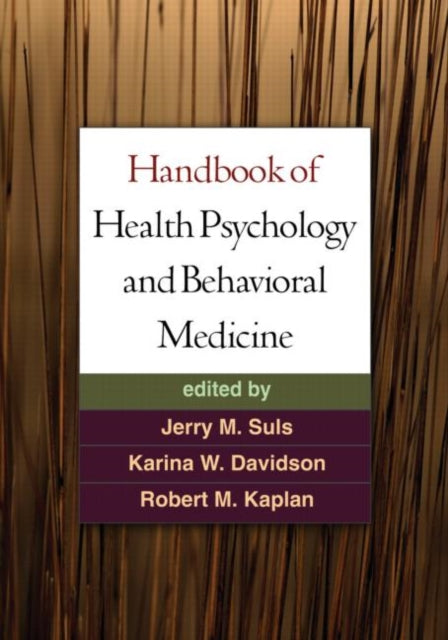 Book cover of: Handbook of Health Psychology and Behavioral Medicine