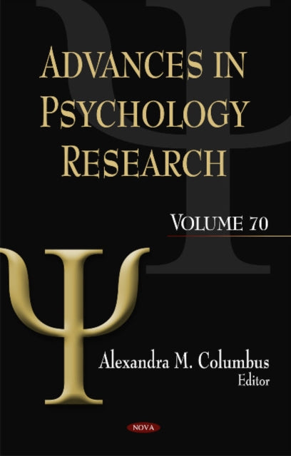 Book cover of: Advances in Psychology Research. By: Alexandra M. Columbus
