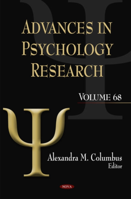 Book cover of: Advances in Psychology Research. By: Alexandra M. Columbus