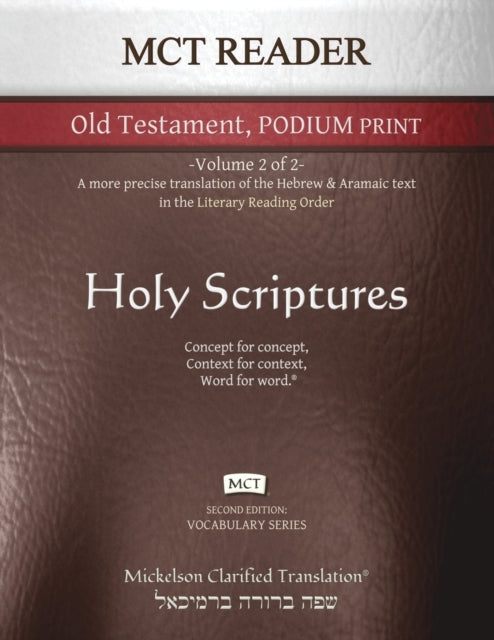 Book cover of: MCT Reader Old Testament Podium Print, Mickelson Clarified