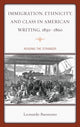 Book cover of: Immigration, Ethnicity, and Class in American Writing, 1830–1860. By: Leonardo Buonomo