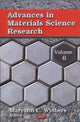 Book cover of: Advances in Materials Science Research. By: Maryann C. Wythers