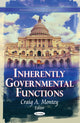 Book cover of: Inherently Governmental Functions. By: Craig A. Montey