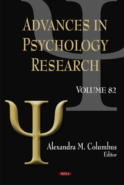 Book cover of: Advances in Psychology Research. By: Alexandra M. Columbus