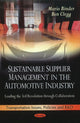 Book cover of: Sustainable Supplier Management in the Automotive Industry. By: Mario Binder