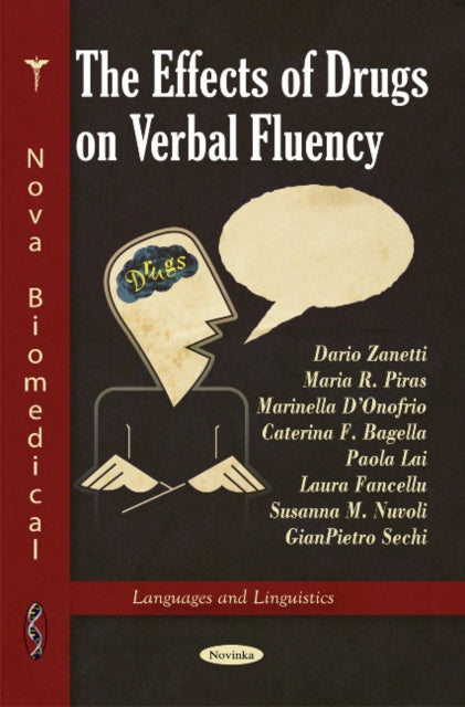 Book cover of: Effects of Drugs on Verbal Fluency. By: Dario Zanetti