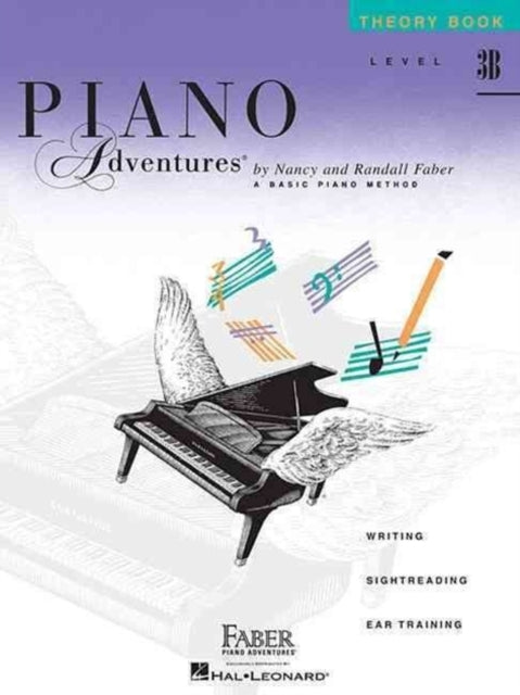 Book cover of: Piano Adventures Theory Book Level 3B. By: Nancy Faber