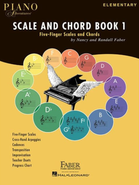 Book cover of: Piano Adventures Scale and Chord Book 1. By: Nancy Faber