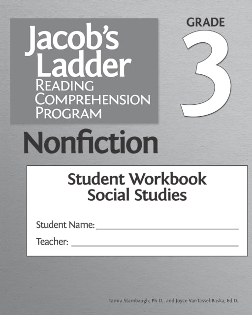 Book cover of: Jacob's Ladder Reading Comprehension Program. By: Joyce VanTassel-Baska