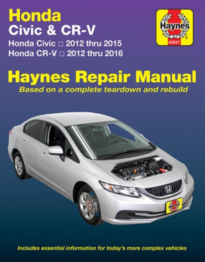 Honda Civic (12-15) & CR-V (12-16) Haynes Manual (USA), 2012-16