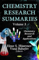 Book cover of: Chemistry Research Summaries