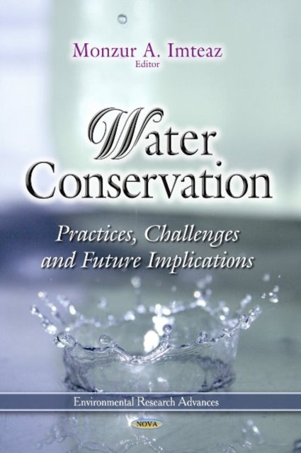 Book cover of: Water Conservation. By: Monzur A. Imteaz