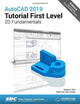 Book cover of: AutoCAD 2019 Tutorial First Level 2D Fundamentals. By: Randy Shih