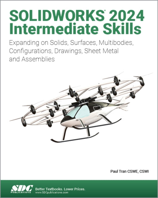 Book cover of: SOLIDWORKS 2024 Intermediate Skills