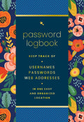 Password Logbook (Hip Floral), Keep Track of Usernames, Passwords, Web Addresses in One Easy and Organized Location