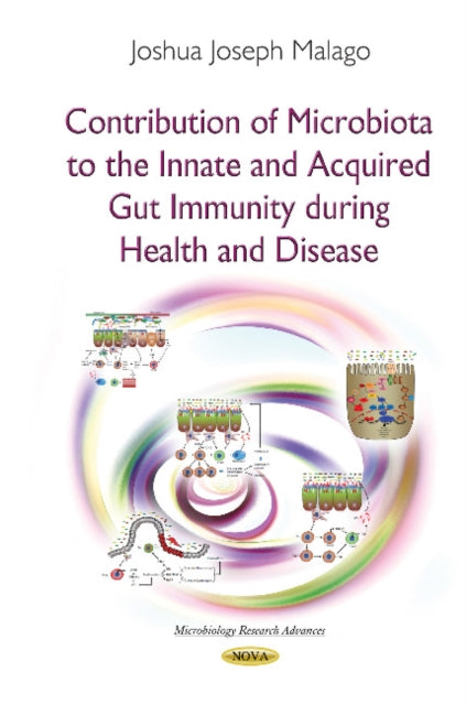 Book cover of: Contribution of Microbiota to the Innate & Acquired Gut Immunity During Health & Disease. By: Joshua Joseph Malago