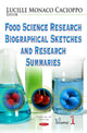 Book cover of: Food Science Research Biographical Sketches and Research Summaries