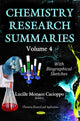 Book cover of: Chemistry Research Summaries. By: Lucille Monaco Cacioppo