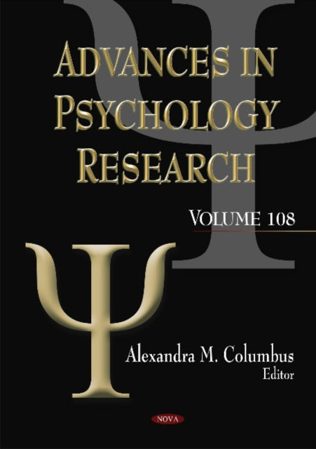 Book cover of: Advances in Psychology Research. By: Alexandra M. Columbus