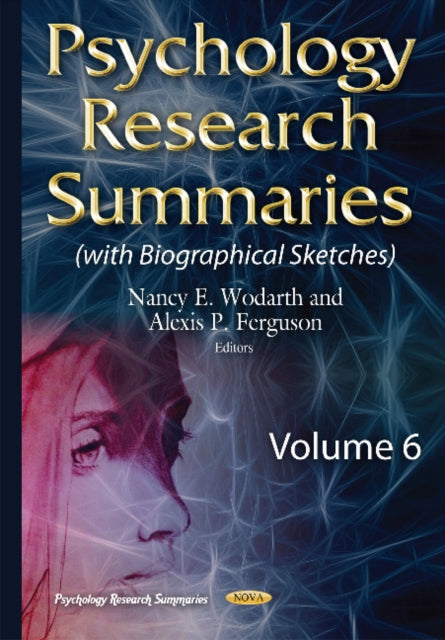 Book cover of: Psychology Research Summaries. By: Nancy E. Wodarth