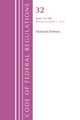 Book cover of: Code of Federal Regulations, Title 32 National Defense 1-190, Revised as of July 1, 2022. By: Office Of The Federal Register (U.S.)