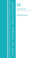 Book cover of: Code of Federal Regulations, Title 21 Food and Drugs 500-599, Revised as of April 1, 2021. By: Office of the Federal Register (U.S.)