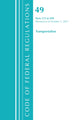 Book cover of: Code of Federal Regulations, Title 49 Transportation 572-999, Revised as of October 1, 2021. By: Office of the Federal Register (U.S.)