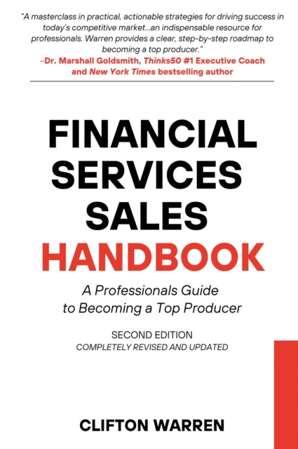 Book cover of: Financial Services Sales Handbook. By: Clifton Warren