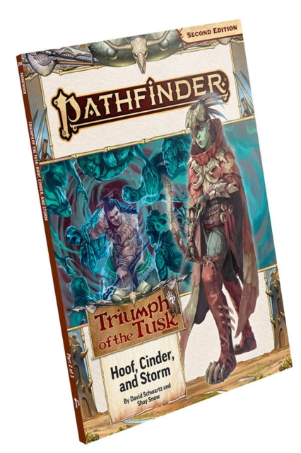 Book cover of: Pathfinder Adventure Path: Hoof, Cinder, and Storm (Triumph of the Tusk 2 of 3) (P2). By: Paizo Staff