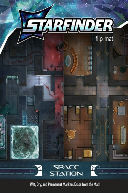 Book cover of: Starfinder Flip-Mat: Space Station. By: Paizo Staff