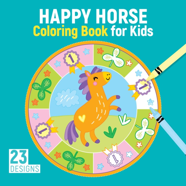Book cover of: Happy Horse Coloring Book for Kids. By: Kristin Labuch