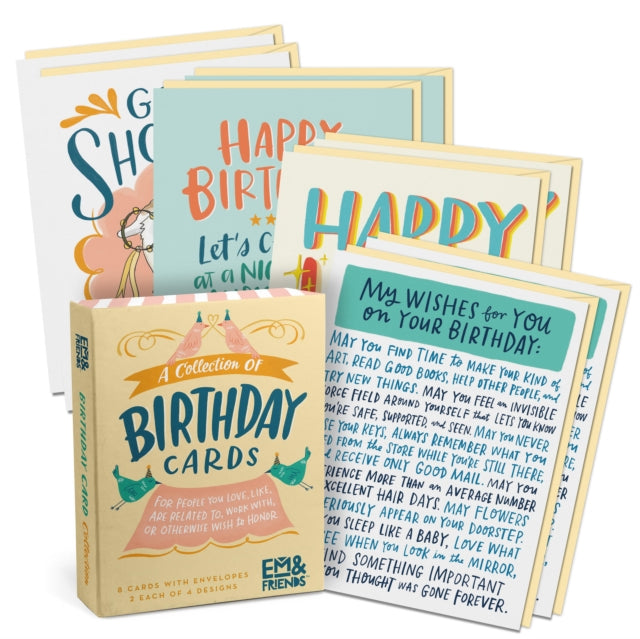 Book cover of: Em & Friends Birthday Cards, Box of 8 Assorted