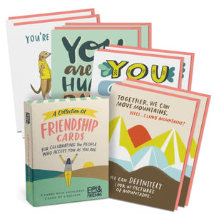 Em & Friends Friendship/Encouragement Cards, Box of 8 Assorted