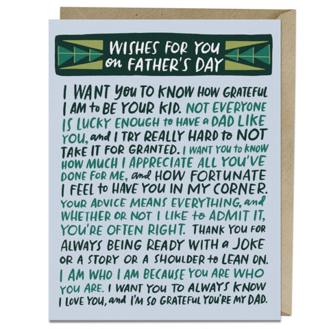 6-Pack Em & Friends Wishes For You Fathers Day Card